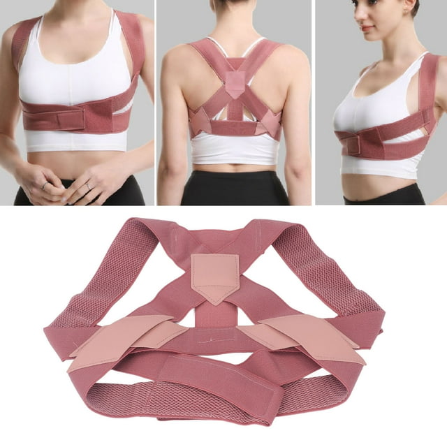 Bretelles de Posture Réglables Correcteur de Posture Dos Confortable Lisseur Dos pour Femmes Hommes Réparation Post-Partum