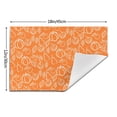 thumbnail image 3 of YFYANG Washable Heat-Resistant Placemats, 70% PVC/30% Polyester, Orange Fruit Texture Kitchen Table Mat, 12" x 18" 6 Pcs, 3 of 6