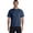 Navy, variant on Apparel 3764 Men's Space Dye Performance Tee-Black-L