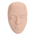 thumbnail image 3 of 3D Makeup Practice Face Board, Silicone Makeup Mannequin Face with 7PCS Brush, Reusable Beginner Practice Eye Makeup Face, Eye prosthetic Silicone Makeup Artist Full Face Practice, 3 of 7