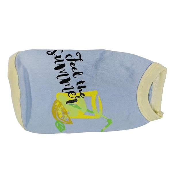 Ropa de primavera para perros, cachorros y gatos, camisetas de algodón transpirables, camisetas sin mangas, ropa de disfraz 7 XS