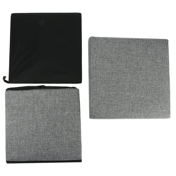 Verdant Touch Repose-pieds de rangement, ottomane de rangement pliable, multifonctionnel, repose-pieds avec housse