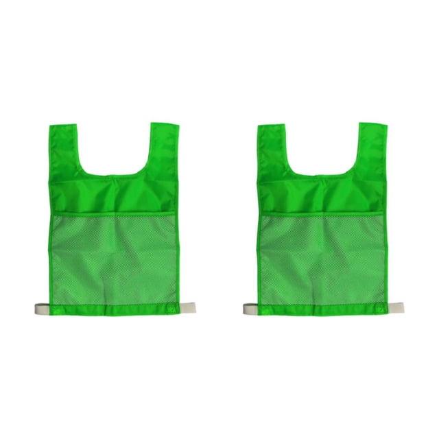 Decodeary Colorful Outdoor Competition Sports Vest Show Alphanumeric Cards Exciting Toys Green 2Set