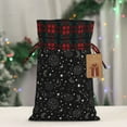 thumbnail image 5 of Wukai Space Galaxy Print Christmas Burlap Bags,Drawstring Christmas Burlap Goody Gift Candy Bags Xmas Burlap Treat Bags for Candy Wrapper Xmas Party Favors-Black, 5 of 8