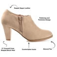 thumbnail image 6 of Journee Womens Sanzi Comfort Insole Inside Zip Block Heel Booties, Widths Available, 6 of 10