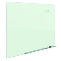 Quartet Element Framed Magnetic Glass Dry-Erase Board 74 x 42 Aluminum Frame -