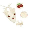 thumbnail image 2 of Ofertas únicas 1 Pc diadema de triángulo hueco de cereza de moda para mujeres 21.26"x10.24" beige, 2 of 4