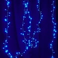 thumbnail image 4 of 20 Feet 200 LED Starry Lights, Battery Powered Waterproof Copper Wire Firecracker String Lights with Remote for Outdoor Indoor Party, Xmas, Garland, Wreath, Garden, Wedding Decor,Blue, 4 of 6