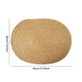 thumbnail image 3 of Woven Round Placemats for Dining Table Heat Jute Mats Natural Braided Table Mat Dish Plate Teapot Protector Boho Farmhouse, 3 of 4
