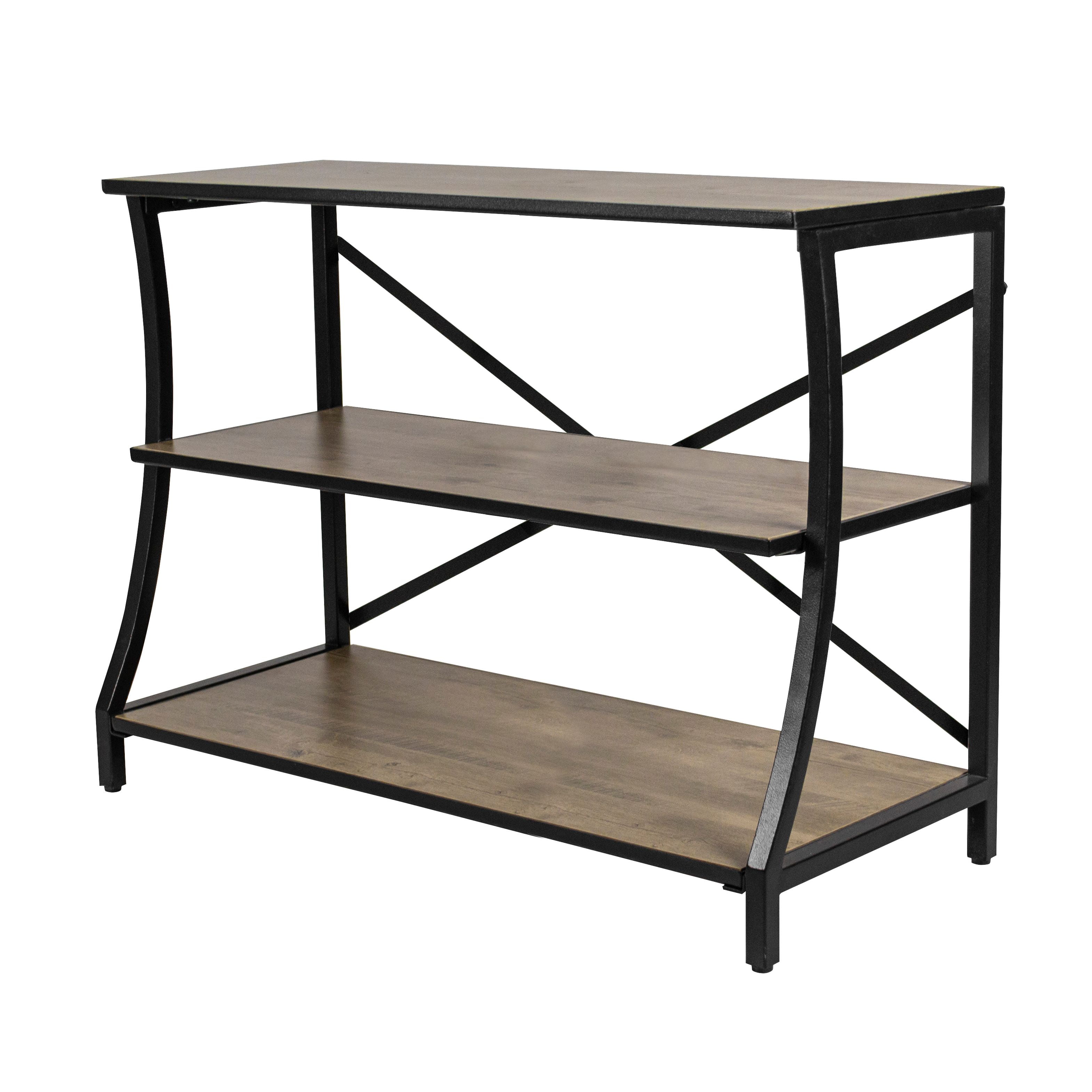Aquatic Fundamentals Metal + Wood 40/55 Gallon Rustic Gray Aquarium Stand