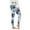 Blue, variant on PEASKJP Yoga Pants with Pockets for Women High Waisted Crossover Workout Lounge Bell Bottom Jazz Dress Pants, Blue S