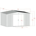 thumbnail image 4 of Arrow Essentials 8 x 10 ft Charcoal Essential Steel Shed, 4 of 19
