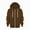 Brown, variant on Boys' Zip Up Hoodie Sweatshirt, Signature Logo Design, Kangaroo Pockets, Made With Lightweight Fleece(3-4 Years,AG)