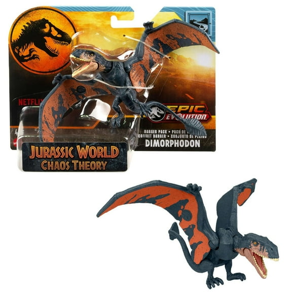 Jurassic World Danger Pack Dimorphodon Action Figure Toy, Posable with Physical & Digital Play