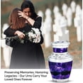 thumbnail image 4 of Purple Urn For Human Ashes Male - Funeral Urns for Human Ashes Adult Women - Cremation Urns - 3inch, Small/Mini Size - Single 1Pcs, Memorial Urn, 4 of 7