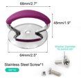 thumbnail image 2 of Unique Bargains Stainless Steel Pot Lid Knob Silicone Handle Cookware Cover Replacement Purple, 2 of 7
