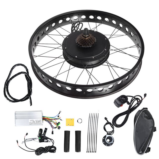 Kit de rueda de Motor de bicicleta eléctrica Sailing 48V 1500W 26x4,0 pulgadas