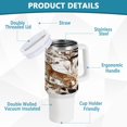 thumbnail image 4 of 40 Oz Car Handle Water Bottle Water Cup Water Bottle Water Jug Coffee Cup Travel Water Bottle Leopards Climb Trees, 4 of 8