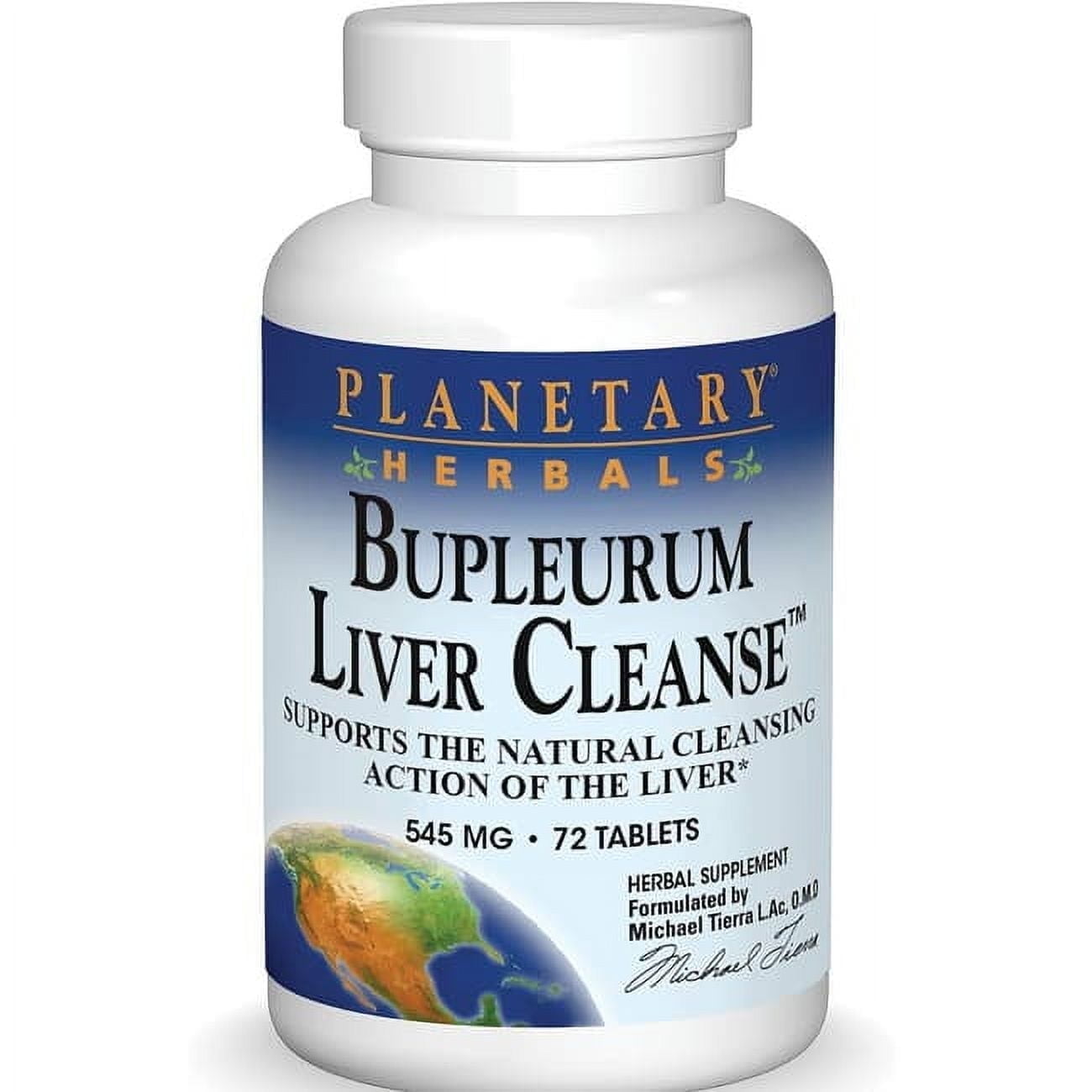 Planetary Herbals - Bupleurum Liver Cleanse 545 mg. - 72 Tablets