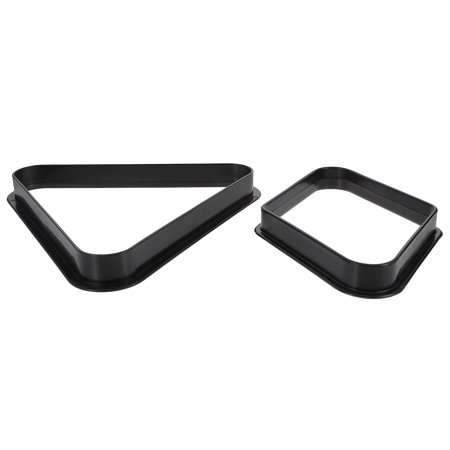 NUOLUX 2pcs Billiard Ball Triangle Rack Pool Table Ball Holder Plastic Positioning Rack