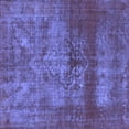 thumbnail image 1 of Ahgly Company Indoor Square Persian Blue Bohemian Area Rugs, 7' Square, 1 of 4