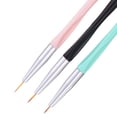 thumbnail image 4 of 3x DIY Brush Polaco Pintura Dibujo Diseño Plumas Mezclado Zulema Pincel para delinear arte de uñas, 4 of 8