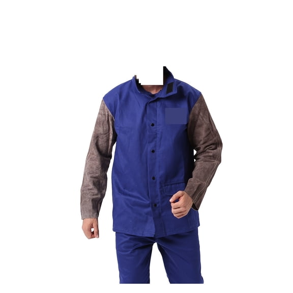 Professional Welding Jacket Leather Flame Resistant Cotton for Weld Spark Abrasion Clothing Worker Protection Apparel ,Widely Use