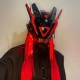 thumbnail image 3 of Casco Cyberpunk máscara Shinobi Robot máscara samurái Cosplay Techwear Cyber Punk casco de alta tecnología armadura juguete futurista con luz Led, 3 of 4