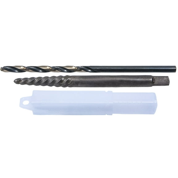 Cle-Line C22312 7/64 in. Black & Gold HD Drill Bit & #2 Carbon Screw Extractor