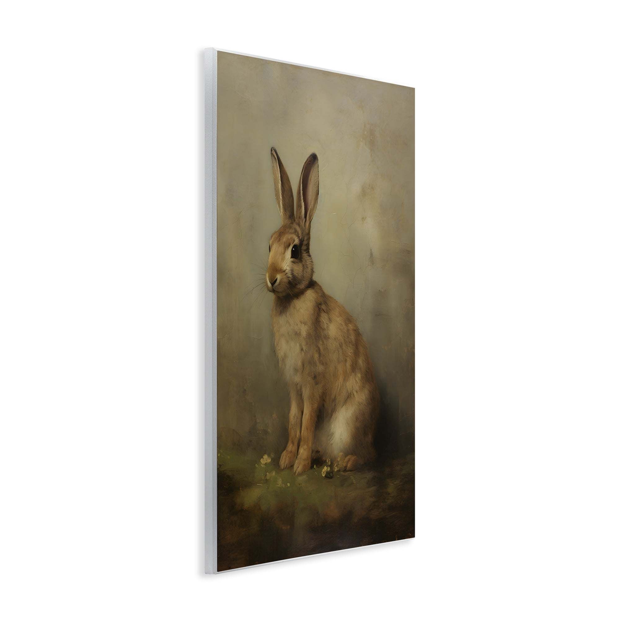 Stupell Industries Brown Bunny Portrait Animals & Insects Painting Unframed Art Print Wall Art, 13 x 19