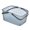 Grey, variant on Home Textile Storage Organizer for Bathroom and Kitchen Portable Shower Caddy with Handles Tote for Dorms Halls and Home Use, 29.8 cm×22.1 cm×15.1 cm, Grey