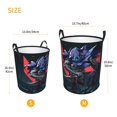 thumbnail image 5 of Valoranta Omen Circular Laundry Basket Dirty Clothes Hamper Laundry Hamper Storage Bucket Toy Organizer For Bathroom/Laundry Storage/Bedroom Small, 5 of 8