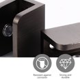 thumbnail image 2 of CIMAXIC Sturdy Black Glass Bracket for Holding Use Wall Mount Shelf Clamp 6Pcs, 2 of 6