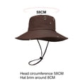 thumbnail image 3 of Sombrero anti-UV Sombrero de pescador transpirable Sombrero de verano de color sólido para trabajo en el césped del jardín Likrtyny Para Estrenar, 3 of 9