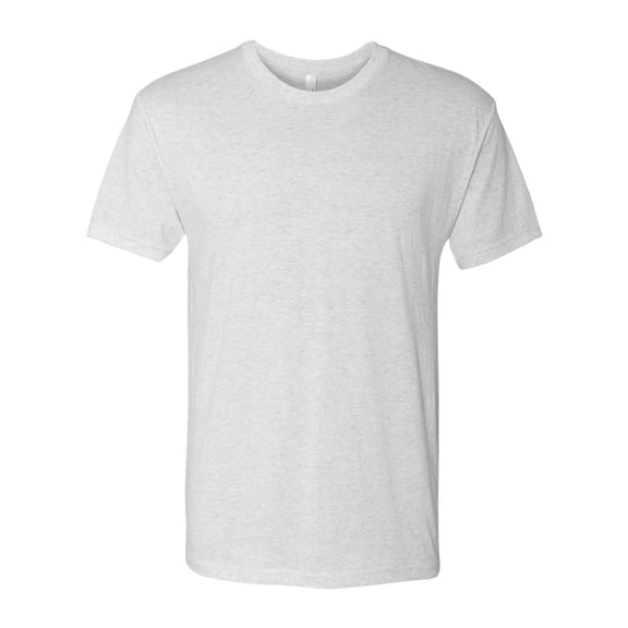 Next Level - Unisex Triblend T-Shirt - 6010 - Heather White - Size: S