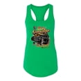 thumbnail image 2 of Wild Bobby, 1990 Vintage Garage Customs Hot Rod Classic Car Cars and Trucks Ladies Racerback Tank Top, Kelly, Small, 2 of 3