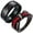 Red, variant on Matching Ring Couple Ring Black Gold Plated 1CT Red CZ Women Wedding Ring Set Male Ring