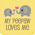thumbnail image 4 of Inktastic My Peepaw Loves Me Grandchild Boys or Girls Baby Bib, 4 of 4