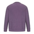thumbnail image 5 of Txeol Mens Quarter Zip V Neck Sweaters Long Sleeve Solid Color Knitted Pullover Fall Winter Warm Pullover Tops,Purple,XXXXXL, 5 of 6