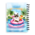 thumbnail image 2 of Hello Summer Ragdoll at Swimming Pool Flamingo Swim Ring Spiral Bound Journal Cat Lover Kitten Owner Gifts Idea 5x7in Spiral Notebook - 12009, 2 of 5