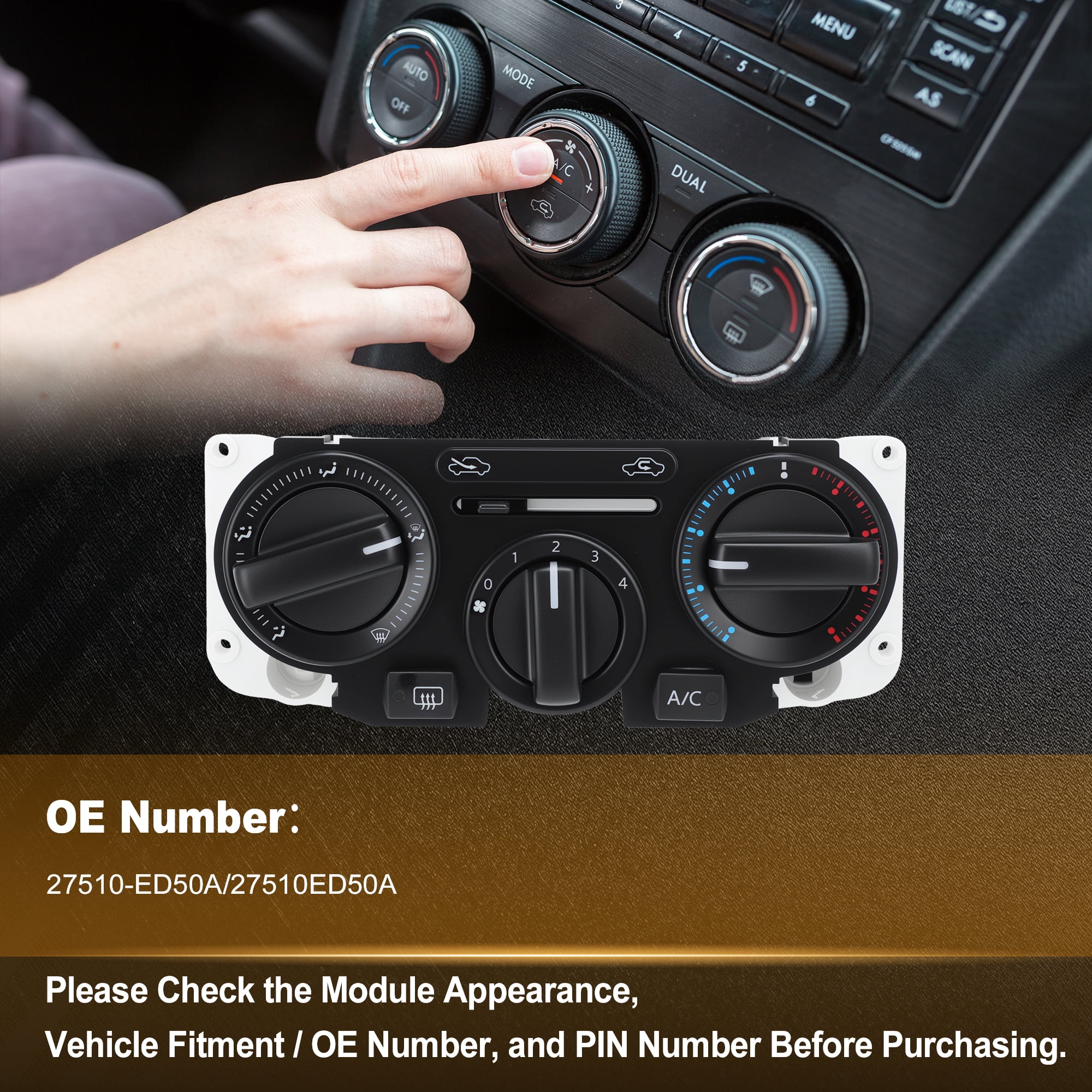 Unique Bargains A/C Climate Control Module for Nissan Versa Tiida HVAC Panel