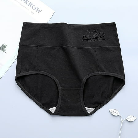 

Feiona-Womens Underwear Cotton Panty High Waist Underwear 3D Embossed Cotton Briefs Panty