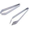 thumbnail image 1 of BWESOO Pinzas de Acero Inoxidable Plateadas Pinzas para desplumar con Punta Inclinada Clip de Pluma de Pollo Abrazadera de Espiga Pinzas para el Cabello Utensilios de Cocina Plata 2 Piezas, 1 of 5