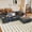Dark Gray, variant on LUCKHAO 96" Modular L-Shaped Sectional Sofa,Boneless Cloud Couch with Chaise,Corduroy Upholstered Deep Seat Sofa,No Assembly Required,Black,Right Facing