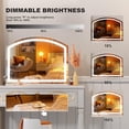 thumbnail image 6 of Hasipu 36" x 24" Arched LED Vanity Mirror with Light Desk Makeup Mirror with 10X Magnification, 3 Dimmable Color Modes, USB Charging Port, 6 of 7