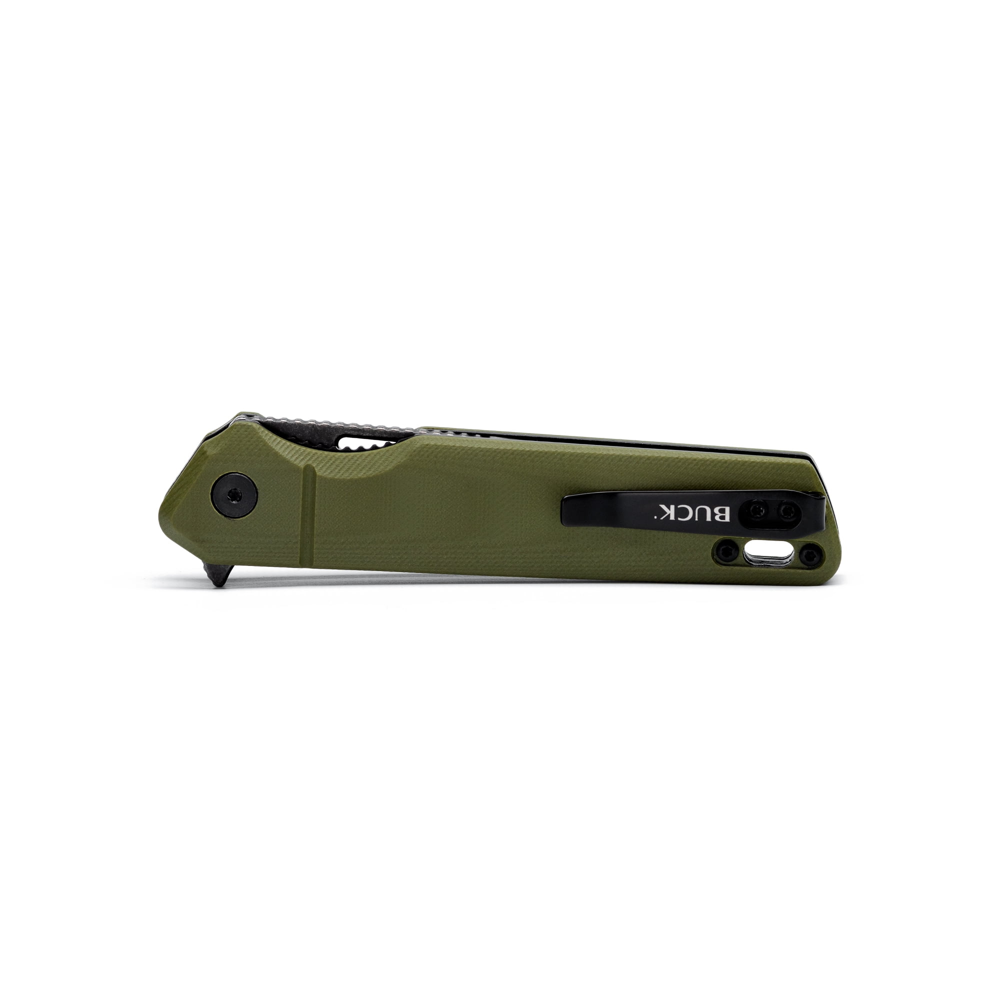 Buck Knives 239 Infusion Modified Tanto Folding EDC Knife, 3-1/5” Blade, O.D. Green, 2.82 oz