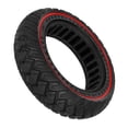 thumbnail image 2 of LEFU for 9.5 Inch Off-Road Solid Tire for NIU KQI3 Electric Scooter, Rubber Replacement Wheel 9.5x2.50, for Durable Non-Deforming Tread, Red Line Design, Heavy-Duty 1020g, 2 of 10