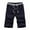 Dark Blue_02, variant on Mens 5 Inch Linen Shorts - Summer Casual Classic Solid Lightweight Drawstring Waisted Corduroy Shorts Bermuda Shorts Utility Hiking Wear (Black_01 , L)