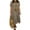 Khaki, variant on CIENVNSTG Long Dresses for Women Fashion Summer Short Sleeve Ruffled Sundress 2025 O-Neck Casual Solid Color Knee-Length Midi Dresses Earthy Yellow S