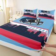 thumbnail image 3 of Homewish Rugby Helmat Twin Sheet Sets,Boys Football Sport Twin Fitted Sheet,Rblue Yellow Black Flat Sheet For Teens,Microfiber Bedroom Decor,3 Pieces, 3 of 7